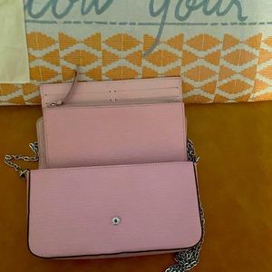 Louis Vuitton Pink Felice Pochette w/ wallet